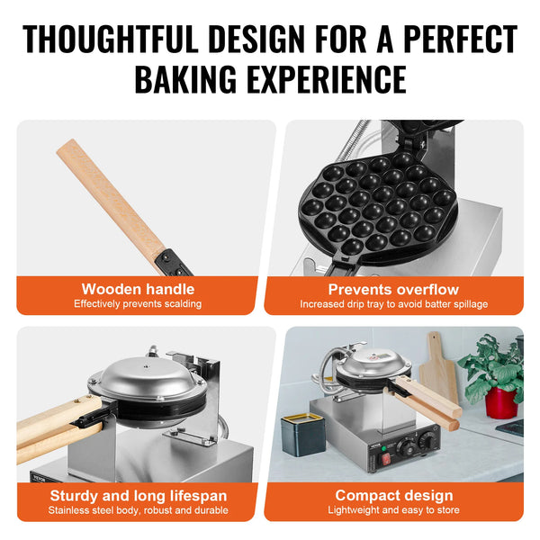 Easy Bubble Waffle Maker